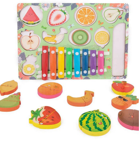Children's Early Childhood Education Toys Cutting Fruit Matching Piano Boys And Girls Multi-functional Toys