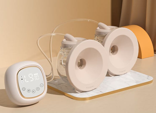 Wearable Breast Pump 2000 mAh, Hands Free Breast Pump, Low Noise & Painless, 3 Modes & 9 Levels Electric Breast Pump Portable