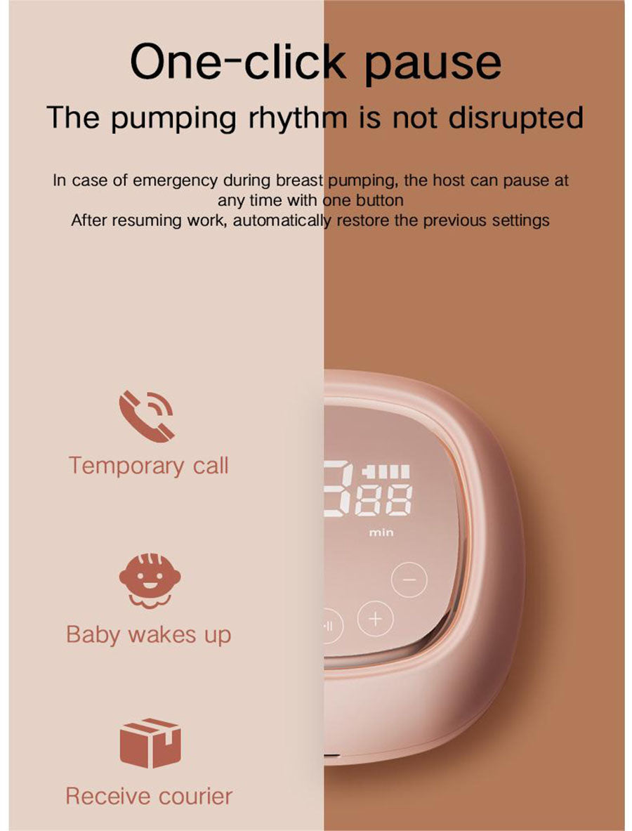Electric Double Breast Pump BPA Free Rechargeable Double Silicone Hospital Grade Healthy Safer , 3 Modes × 9 Levels,